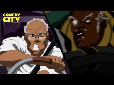 Grandad Gets into a High-Speed Chase | The Boondocks (John Witherspoon, Regina King)