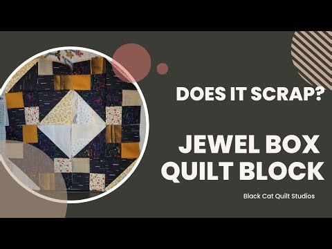 Does it Scrap? JEWEL BOX free quilt block Pattern review - scrappy quilt block 5⭐️