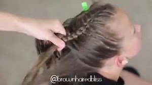 10K views · 67 reactions | Dutch braid into an updo. | Brown Haired Bliss | Facebook
