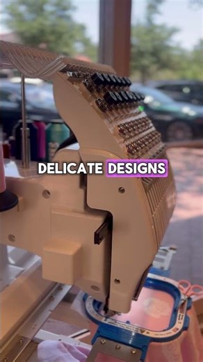 Live Embroidery at LoveShackFancy with the Butterfly MiNi 💕🧵