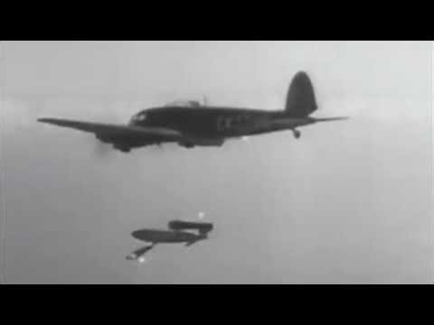 Heinkel He 111 H-22 with a V-1 flying bomb