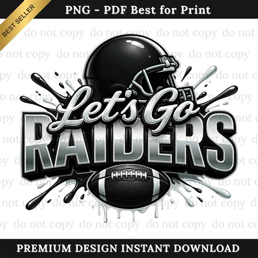 Raiders PNG, Let's Go Spirit, Raiders Football, Football Png, Game Day, Football Gift, Digital Download, Digital Use for Printing, T-shirt - Etsy