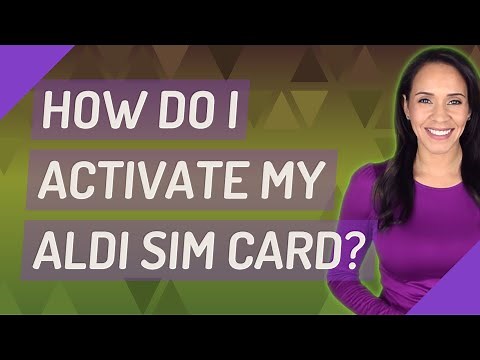 How do I activate my Aldi SIM card?