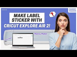 How to Make Stickers with a Cricut Explore Air 2? (Easy Steps!) #howto #cricut #labelsticker