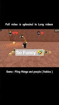 Fling things and people , full video 👇🏻 #roblox #gaming #hilarious #fling