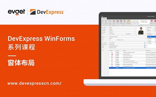 DevExpress WinForms表单布局组件——轻松搞定窗体布局！