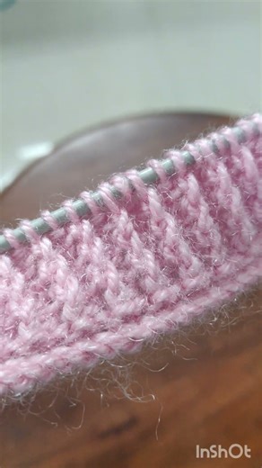 Beautiful pink color sweater design #knitting #haldwaniaunty #trending #fashion