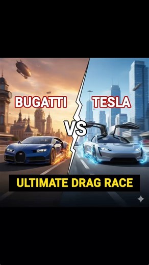 Bugati vs tesla #tesla #bugatti #electriccar #supercars #bugativstesla #elonmusk #cars #shortsfeed