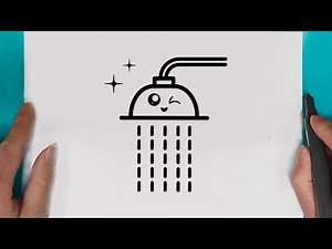 How to draw a cute Shower easy for beginners drawing a cute Shower