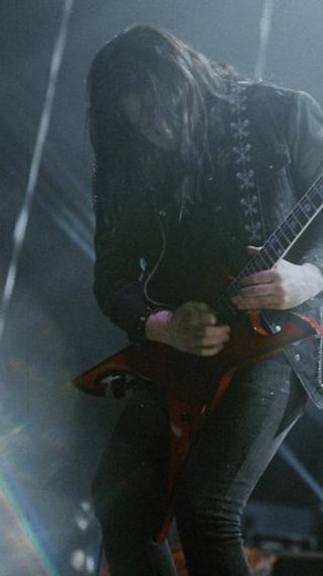 Michael Amott shows off his #DeanGuitars signature Wraith in the new Arch Enemy video for their song "Liars and Thieves". Full video link below: https://ow.ly/FuTE50TQ9x4 #GetYourWings #LiveMusic #MusicVideo #ElectricGuitar #ArchEnemy | Dean Guitars