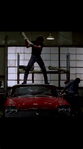 The most ridiculous moment in the movie "Christine" #cinema #movie #moviebloopers