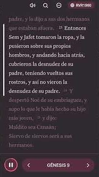 Génesis capitulo 9 versículo 16 en adelante