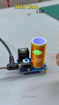 I Built a Mini Tesla Coil - Wireless Power Experiment!