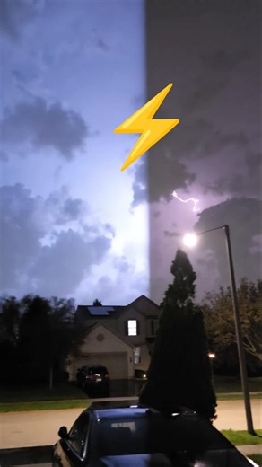 Real strobe lights, Mother Nature ✨️🫣 #nature #thunderstorm