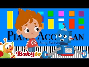 Toto’s Kindergarten Theme Song BabyTV Slow EASY Medium 4K Piano Tutorial