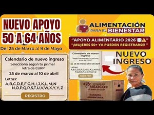 Nuevo Apoyo 50-64 años para Mujeres Requisitos de ingreso fechas y módulos
