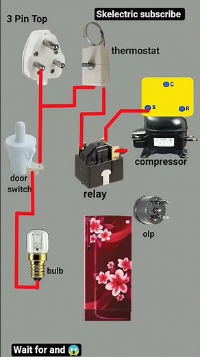 Fridge Wiring Diagram | Refrigerator Wiring Connection Explained Step-by-Step ...