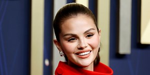 Selena Gomez Goes Pantsless in a Blazer Minidress for Her Wedding Rehearsal Dinner