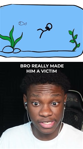 BRO REALLY MADE HIM A VICTIM #reaction #trending #shorts #animationvsanimator #stickman
