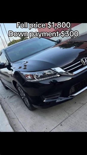 2013 Honda Accord · LX Sedan 4D Full price: $1800 Down payment: $300 Monthly payments: $200 Mileage: Driven 126, 100 miles Transmission: Automatic Exterior color: Black Interior color: Black Seats: 5 Trim: LX Sedan 4D Selling a cute Honda accord motor and transmission in perfect condition zero faults AC very cold and warm tire semi new paint a 95 life Message me if interested WhatsApp number 1 (302) 694-1554
