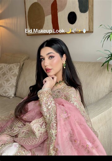 Soft Pink Eid Makeup Look Tutorial