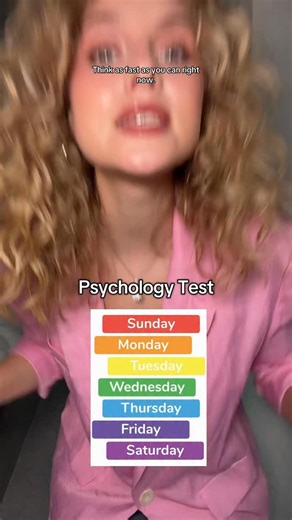 masha on Instagram: "Do results match your personality?? #psychology #psychologytest #personalitytest #daysoftheweek #pickone psychology test personality test days of the week psychology of choice pick one test psychological explanation"