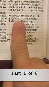Prophesy of the End Time (part1) Daniel 12:1-6
