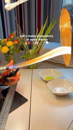 LuckyLapki on Instagram: "Here’s how I create glass beads shaped like strawberries!彩Every piece is made with love using the traditional lampworking technique, bringing a touch of nature to life in each bead. Should I make a mini version of this berry? Please let me know in the comments! I hope you enjoy this process as much as I love creating them! #lampwork #glassart #handcrafted #artistsoninstagram #strawberry #lampworkbeads"