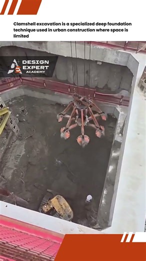 Clamshell Excavation: Precision for Deep Foundations in Urban Areas 🟧🏗️ | Design Expert INT