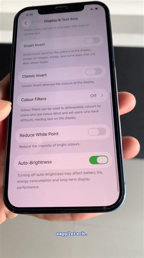 iphone auto brightness setting #shorts #short
