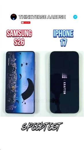 SAMSUNG S26 ⚡️ IPHONE 17 | SPEEDTEST #shortsfeed