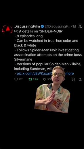 Spider Noir Coming to Amazon Prime #spiderman #spiderverse #spidernoir #amazon #greenscreen