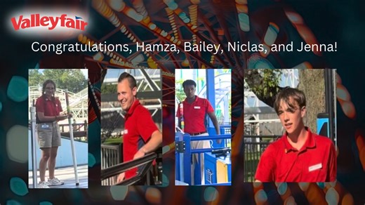 🤸‍♀️Let's start the week with some Golden Thumbs!!! 🤸🏾 Congratulations to Valleyfair Ride Operators, Hamza Dahir, Bailey Nemo, Niclas Nigon, and Jenna Hasbrouck, recipients of the IRT Golden Thumb Outstanding Ride Operator Award! All four operators excelled in their ride operator duties. They conducted each component with precision, and their guest engagement was top tier. Each operator is to be commended on their performance and will be awarded the coveted “Thumbs Up” pin for Operator Excell
