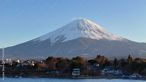 Japan’s Mt. Fuji is an active volcano about 100 kilometers southwest of Tokyo. Commonly called Fuji-san, it’s the country’s tallest peak, at 3,776 meters.