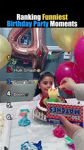 Ranking Funniest Birthday Party Moments