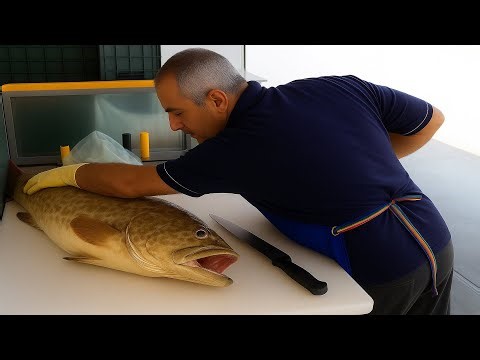 Fresh Grouper, Sharp Knife, Crazy Skills – You Have to See This!