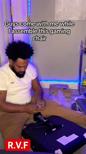 Gaming chair assembly…#shorts #short #relatable #viral #gaming #gamingchairsetup