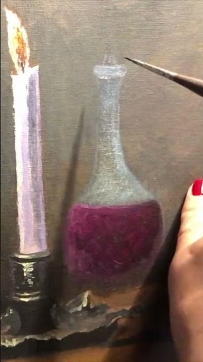 Bottiglia Antica #art #pittura #painting #dipingere #shortsyoutube #stillife