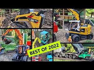 Best of 2022 Bartste RC models RC excavator, trucks and more, bonus fail at the end.