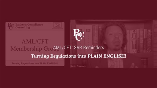 AML/CFT: SAR Reminders