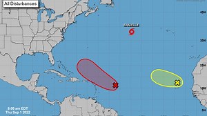 Tropical Storm Danielle forms in Atlantic, poised to become hurricane by weekend