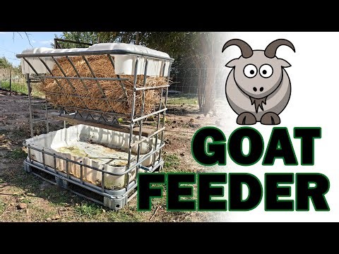 DIY Goat Hay Feeder with Rain Protection