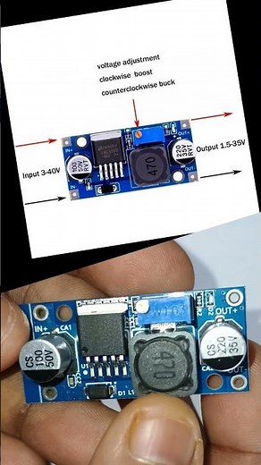 Lm2596 module || dc dc step down buck converter module || how to use connector
