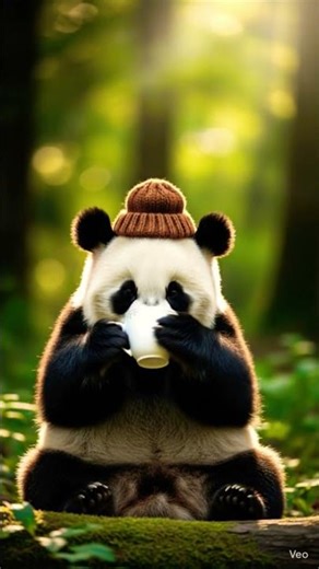 Cute Panda coffee #shorts