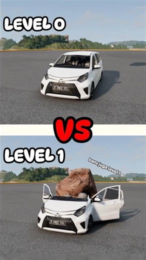 LCGC DITIMPA BATU KEMATIAN 🗿#beamgdrive #truk #bus