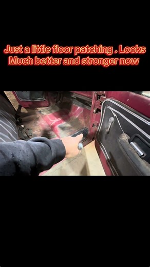 Patching some rusty f100 floors!! #foryou #automobile #trending #mechanic #fypシ