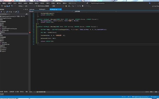 Win32窗口，位图显示，注释。