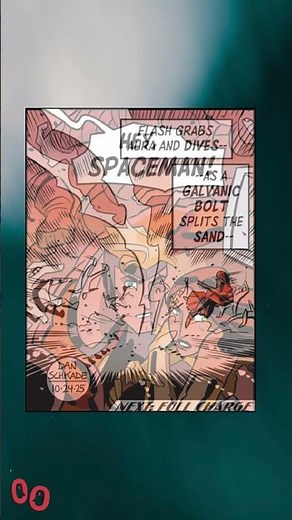 Flash and Aura vs Ming- Flash Gordon Comic