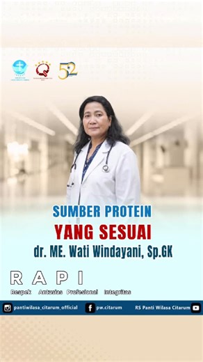 Ada berapa banyak sih jenis-jenis protein? Atau masing-masing sumber punya spesifikasinya sendiri? Daripada bingung yuk tanya ahlinya #rsmembangunnegeri #rsmelayaninegeri #indonesiasehat #semarangsehat | Pantiwilasa Citarum