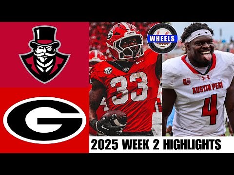 #4 Georgia vs Austin Peay Highlights | Week 2 | 2025 College Football Highlights
